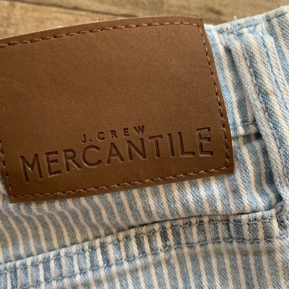 J. Crew high rise striped denim shorts - Picture 4 of 10